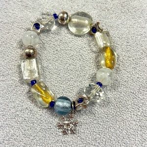Costume jewelry, stretchy beaded holiday bracelet